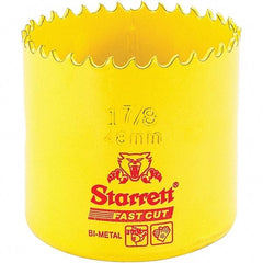 Starrett - 1-7/8" Diam, 1-5/8" Cutting Depth, Hole Saw - High Speed Steel Saw, Toothed Edge - Apex Tool & Supply