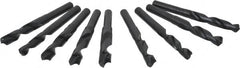 Interstate - 33/64 to 1", 118° Point, Oxide Finish, High Speed Steel Reduced Shank Drill Bit Set - Apex Tool & Supply