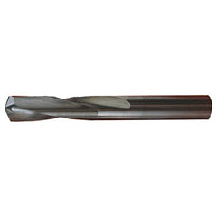 #50 Dia. × 0.07″ Shank × 5/8″ Flute Length × 2″ OAL, Stub, 118°, Bright, 2xD Flute, Round Solid Carbide Drill - Exact Industrial Supply