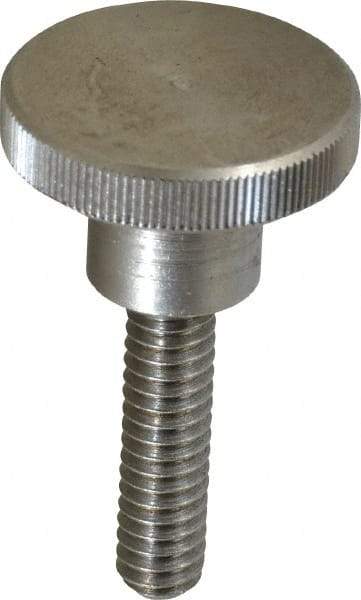 KIPP - 24mm Head, Knurled Knob - Threaded Stem, Stainless Steel - Apex Tool & Supply