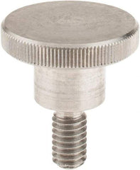KIPP - 30mm Head, Knurled Knob - Threaded Stem, Stainless Steel - Apex Tool & Supply