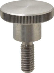 KIPP - 30mm Head, Knurled Knob - Threaded Stem, Stainless Steel - Apex Tool & Supply