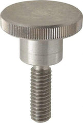 KIPP - 30mm Head, Knurled Knob - Threaded Stem, Stainless Steel - Apex Tool & Supply