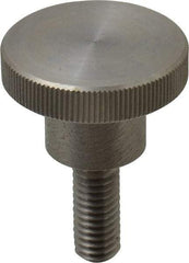 KIPP - 36mm Head, Knurled Knob - Threaded Stem, Stainless Steel - Apex Tool & Supply