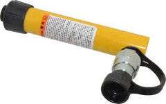 Enerpac - 5 Ton, 5" Stroke, 4.97 Cu In Oil Capacity, Portable Hydraulic Single Acting Cylinder - 0.99 Sq In Effective Area, 8.5" Lowered Ht., 13.5" Max Ht., 1.13" Cyl Bore Diam, 1" Plunger Rod Diam, 10,000 Max psi - Apex Tool & Supply