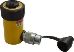 Enerpac - 10 Ton, 2.13" Stroke, 4.75 Cu In Oil Capacity, Portable Hydraulic Single Acting Cylinder - 2.24 Sq In Effective Area, 4.78" Lowered Ht., 6.91" Max Ht., 1.69" Cyl Bore Diam, 1.5" Plunger Rod Diam, 10,000 Max psi - Apex Tool & Supply
