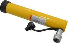 Enerpac - 10 Ton, 10.13" Stroke, 22.65 Cu In Oil Capacity, Portable Hydraulic Single Acting Cylinder - 2.24 Sq In Effective Area, 13.75" Lowered Ht., 23.88" Max Ht., 1.69" Cyl Bore Diam, 1.5" Plunger Rod Diam, 10,000 Max psi - Apex Tool & Supply
