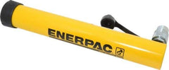 Enerpac - 10 Ton, 12" Stroke, 26.84 Cu In Oil Capacity, Portable Hydraulic Single Acting Cylinder - 2.24 Sq In Effective Area, 15.75" Lowered Ht., 27.75" Max Ht., 1.69" Cyl Bore Diam, 1.5" Plunger Rod Diam, 10,000 Max psi - Apex Tool & Supply