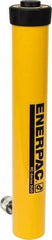 Enerpac - 15 Ton, 14" Stroke, 43.98 Cu In Oil Capacity, Portable Hydraulic Single Acting Cylinder - 3.14 Sq In Effective Area, 18.69" Lowered Ht., 32.69" Max Ht., 2" Cyl Bore Diam, 1.625" Plunger Rod Diam, 10,000 Max psi - Apex Tool & Supply