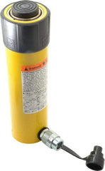 Enerpac - 25 Ton, 8.25" Stroke, 42.55 Cu In Oil Capacity, Portable Hydraulic Single Acting Cylinder - 5.16 Sq In Effective Area, 12.75" Lowered Ht., 21" Max Ht., 2.56" Cyl Bore Diam, 2.25" Plunger Rod Diam, 10,000 Max psi - Apex Tool & Supply