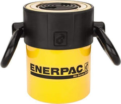 Enerpac - 50 Ton, 2" Stroke, 22.09 Cu In Oil Capacity, Portable Hydraulic Single Acting Cylinder - 11.04 Sq In Effective Area, 6.94" Lowered Ht., 8.94" Max Ht., 3.75" Cyl Bore Diam, 3.125" Plunger Rod Diam, 10,000 Max psi - Apex Tool & Supply