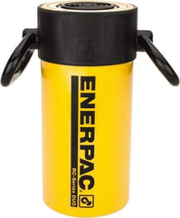 Enerpac - 50 Ton, 6.25" Stroke, 69.03 Cu In Oil Capacity, Portable Hydraulic Single Acting Cylinder - 11.04 Sq In Effective Area, 11.13" Lowered Ht., 17.38" Max Ht., 3.75" Cyl Bore Diam, 3.125" Plunger Rod Diam, 10,000 Max psi - Apex Tool & Supply