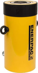 Enerpac - 100 Ton, 6.63" Stroke, 136.67 Cu In Oil Capacity, Portable Hydraulic Single Acting Cylinder - 20.63 Sq In Effective Area, 14.06" Lowered Ht., 20.69" Max Ht., 5.13" Cyl Bore Diam, 4.125" Plunger Rod Diam, 10,000 Max psi - Apex Tool & Supply