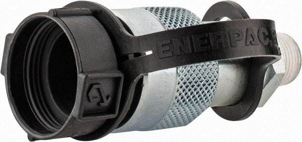 Enerpac - 3/8 NPTF Hydraulic Hose High-Flow Female Coupler - 10,000 psi - Apex Tool & Supply