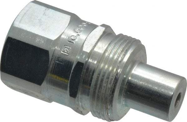 Enerpac - 3/8 NPTF Hydraulic Hose Regular-Flow Male Coupler - 10,000 psi - Apex Tool & Supply