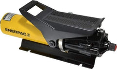 Enerpac - 3,000 psi Air-Hydraulic Pump & Jack - 36.6 Cu In Oil Capacity, 3-Way, 2 Position Valve, Use with Single Acting Cylinders, Advance & Retract - Apex Tool & Supply