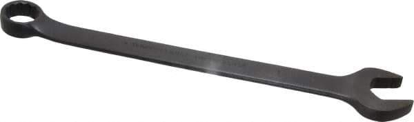Proto - 1" 12 Point Offset Combination Wrench - 15° Offset Angle, 14" OAL, Steel, Black Finish - Apex Tool & Supply