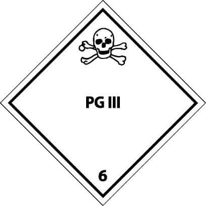 NMC - PG III Shipping Label - 4" High x 4" Wide - Apex Tool & Supply