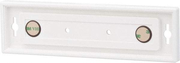 NMC - 8 Inch Wide x 2 Inch High Sign Compatibility, Plastic Square Sign Frame - White - Apex Tool & Supply