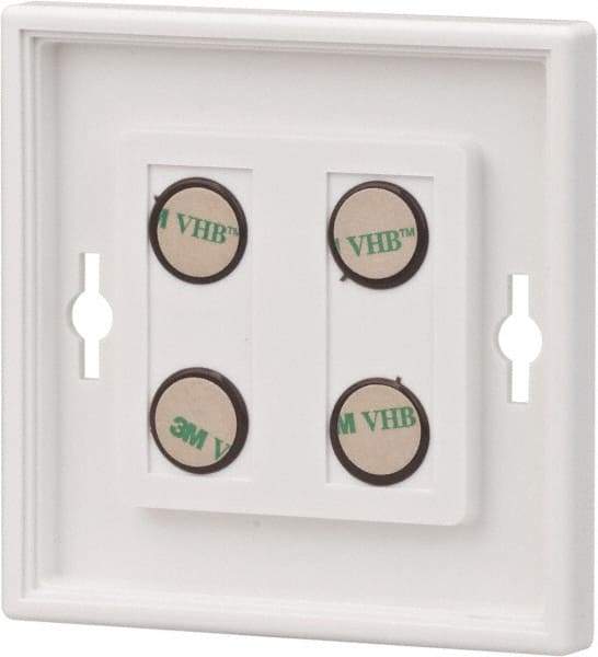 NMC - 8 Inch Wide x 8 Inch High Sign Compatibility, Plastic Square Sign Frame - White - Apex Tool & Supply