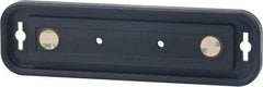 NMC - 8 Inch Wide x 2 Inch High Sign Compatibility, Plastic Round Sign Frame - Black - Apex Tool & Supply