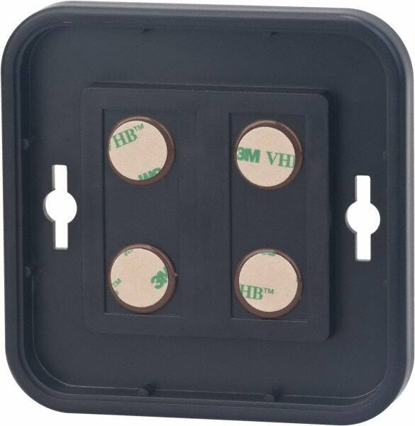 NMC - 12 Inch Wide x 12 Inch High Sign Compatibility, Plastic Round Sign Frame - Black - Apex Tool & Supply
