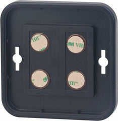 NMC - 8 Inch Wide x 8 Inch High Sign Compatibility, Plastic Round Sign Frame - Black - Apex Tool & Supply