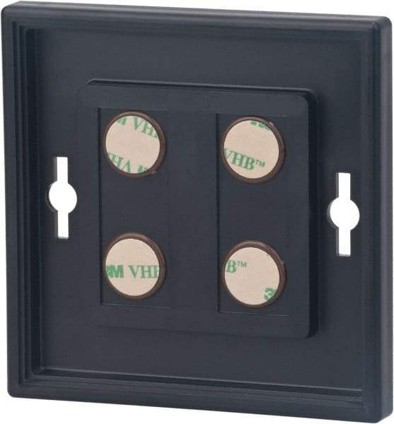 NMC - 8 Inch Wide x 8 Inch High Sign Compatibility, Plastic Square Sign Frame - Black - Apex Tool & Supply