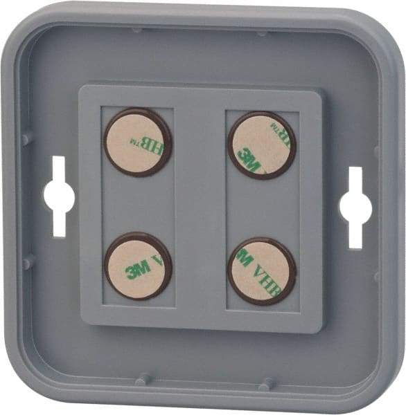 NMC - 8 Inch Wide x 8 Inch High Sign Compatibility, Plastic Round Sign Frame - Gray - Apex Tool & Supply