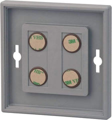 NMC - 12 Inch Wide x 12 Inch High Sign Compatibility, Plastic Square Sign Frame - Gray - Apex Tool & Supply