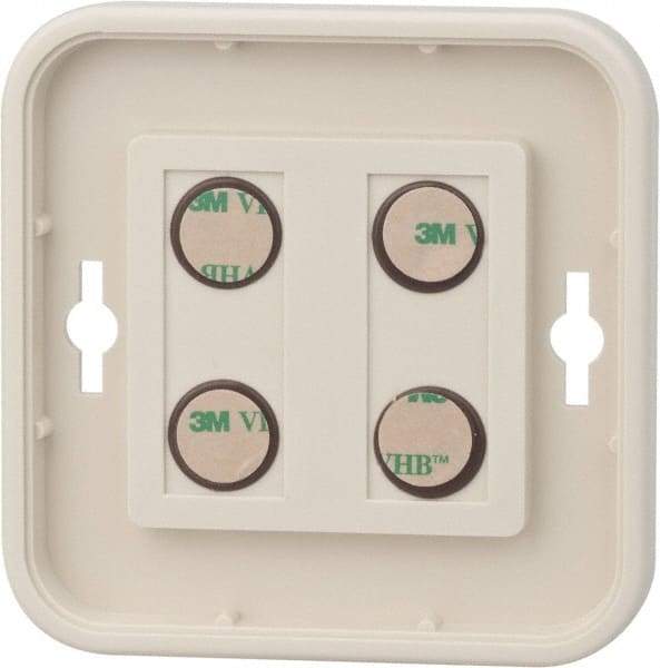 NMC - 8 Inch Wide x 8 Inch High Sign Compatibility, Plastic Round Sign Frame - Almond - Apex Tool & Supply