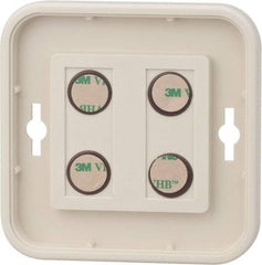 NMC - 8 Inch Wide x 8 Inch High Sign Compatibility, Plastic Round Sign Frame - Almond - Apex Tool & Supply