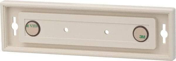 NMC - 8 Inch Wide x 2 Inch High Sign Compatibility, Plastic Square Sign Frame - Almond - Apex Tool & Supply