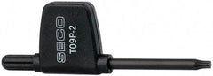Seco - T9P Torx Plus Drive, Key and Driver for Indexable Tools - Compatible with Anvil Screws - Apex Tool & Supply