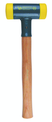 Dead Blow Recoilless Hammer -- 26 oz; Wood Handle; 1-5/8'' Head Diameter - Apex Tool & Supply