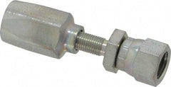 Parker - 7/16-20 Thread Hydraulic Hose Fitting - -4 Hose Size, 1/4" Hose Diam - Apex Tool & Supply