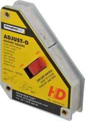 Strong Hand Tools - 5-1/8" Wide x 1-3/8" Deep x 6" High Magnetic Welding & Fabrication Square - 130 Lb Average Pull Force - Apex Tool & Supply