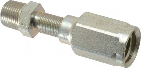 Parker - 3/8-18 Thread Hydraulic Hose Fitting - -6 Hose Size, 3/8" Hose Diam - Apex Tool & Supply
