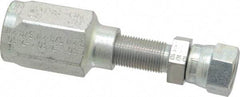 Parker - 9/16-18 Thread Hydraulic Hose Fitting - -6 Hose Size, 3/8" Hose Diam - Apex Tool & Supply