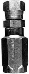 Parker - 7/8-14 Thread Hydraulic Hose Fitting - -10 Hose Size, 5/8" Hose Diam - Apex Tool & Supply
