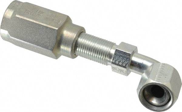 Parker - 3/4-16 Thread Hydraulic Hose Fitting - -8 Hose Size, 1/2" Hose Diam - Apex Tool & Supply