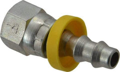 Parker - 7/16-20 JIC Hydraulic Hose Fitting - -4 Hose Size, 1/4" Hose Diam - Apex Tool & Supply