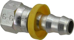 Parker - 9/16-18 Thread Hydraulic Hose Fitting - -6 Hose Size, 3/8" Hose Diam - Apex Tool & Supply