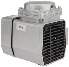 Gast - 1/3 HP Standard Vacuum Model Diaphragm Pump with Cord - 115 VAC, 60 Max psi, 7.62" Long x 5.12" Wide x 7.59" High - Apex Tool & Supply