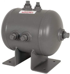 Made in USA - 2 Gallon, 200 Max psi Universal Horizontal Tank - 3/4" Inlet, 11" Tank Length x 8" Tank Diam - Apex Tool & Supply