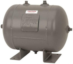 Made in USA - 7 Gallon, 200 Max psi Universal Horizontal Tank - 3/4" Inlet, 17" Tank Length x 12" Tank Diam - Apex Tool & Supply