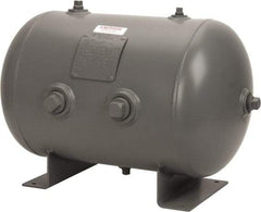 Made in USA - 13.3 Gallon, 200 Max psi Universal Horizontal Tank - 1-1/2" Inlet, 23" Tank Length x 14" Tank Diam - Apex Tool & Supply