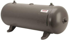 Made in USA - 10 Gallon, 200 Max psi Horizontal Tank - 30" Tank Length x 10" Tank Diam - Apex Tool & Supply