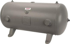 Made in USA - 30 Gallon, 200 Max psi Horizontal Tank - 1-1/2" Inlet, 38" Tank Length x 16" Tank Diam - Apex Tool & Supply