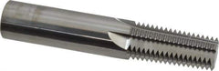 Scientific Cutting Tools - 1, 2 - 11-1/2 Thread, 3/4" Shank Diam, Bright Coating, Solid Carbide Straight Flute Thread Mill - 5 Flutes, 4" OAL, 1" Min Noml Diameter - Apex Tool & Supply